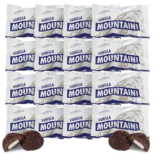 Brown & Haley VANILLA MOUNTAIN BAR - Chocolate Candy with Peanuts and Creamy Vanilla Center - Individually Wrapped Candy - Bite Size Chocolate Bars with Peanut Pieces - Case of 15-1.6 oz