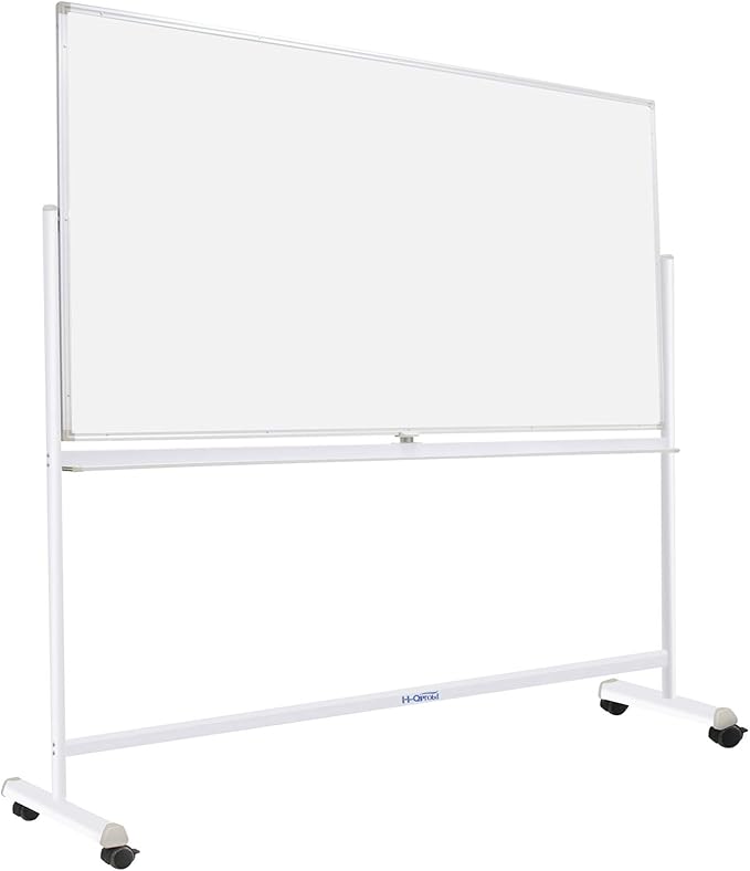 Mobile Whiteboard 72"x40" Dry Erase Board with Stand Double