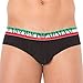 Produktbild Emporio Armani Herren Italian Flag Brief Slip, New Black, Large