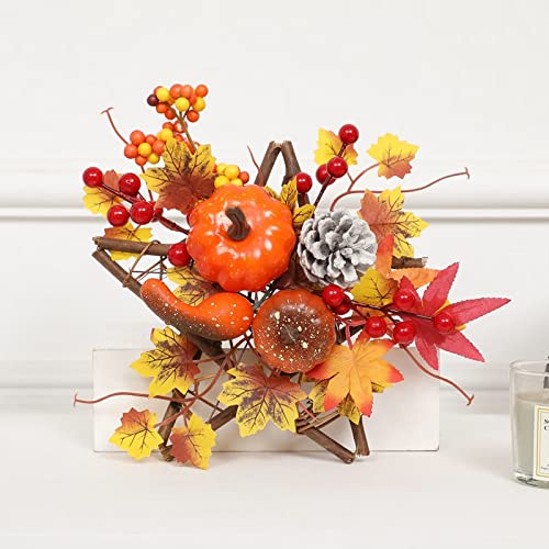 Plancholo Herbstkranz halles822 Kürbis Türdeko