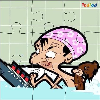 TodFod Wooden Jigsaw Puzzle for Kids 3-8 Years 6-in-1 | 54 Piece Mr Bean Cartoon Puzzle Set | Educational Learning Toy, Brain Booster Activity Game for Toddlers Boys Girls 2