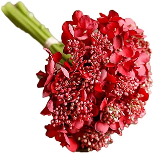 XDLEDMKIZ Flores Artificiales de Estilo nórdico, Flores de plástico Modernas para decoración de manteles de Sala de Estar.