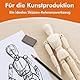 COOZEE 30 cm Modell Puppe Gliederpuppe, Männlich aus Holz, Flexibler Mannequin, Holzpuppe zum Zeichnen Für Anfänger, Profis und Künstler, Natürliche Farbe