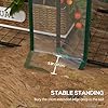 Outsunny Lean-to Mini Greenhouse with 3 Tier Shelves, Portable Green House with 2 Roll-up Doors, Garden Plant Grow Hot House for Indoor Outdoor, 56.3"x18.1"x59.4", Clear #5