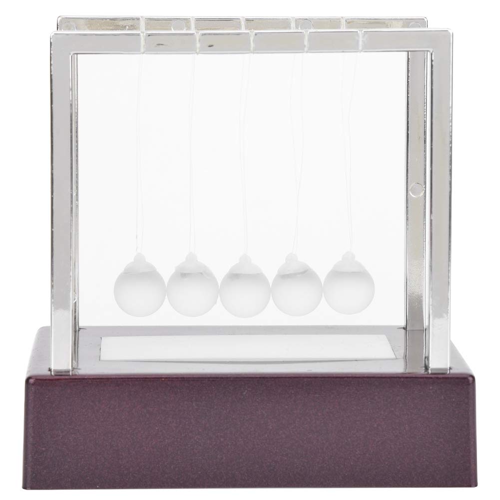 Luminous Newton's Cradle Balance, Colorful Cradle Balance Pendulum Ball Swinging Kinetic Balls Desk Physics Pendulum Learning Toys Ornaments for Home Office Decoration (small)