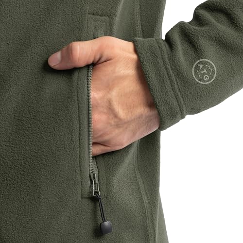 Image of ATG Men's Color Block Micro Fleece Mock Neck Jacket