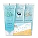 BERGMAN KELLY Rectangular Sanitary Soap Bars, Shampoo & Conditioner 3-Piece Set (1 oz each, 150 pc, Tropical Waterfall), Delight Guests w/ Invigorating & Refreshing Bulk Travel Size Hotel Toiletries