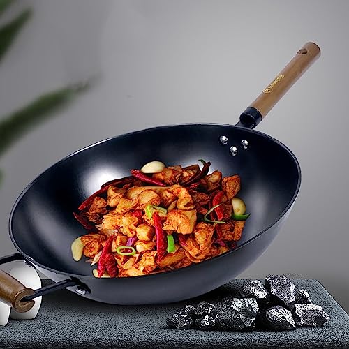 Wok de Hierro Forjado a Mano Tradicional Chino miniatura 2