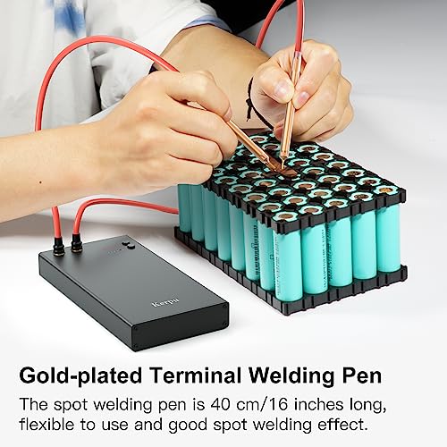Spot Welder, Kerpu 6 Gear Adjustable Battery Spot Welder, Energy Storage Handheld Spot Welder For Diy 18650 Battery, Cylindrical Battery, Phone Battery, Mini Spot Welder Machine With 5M Nickel Sheet #TOP6