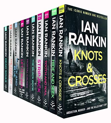Ian Rankin Inspector Rebus Series Collection 10 Books Set (Knots And Crosses, Hide And Seek, Tooth And Nail, Strip Jack, The Black Book, Mortal Causes, Let It Bleed, Black And Blue and More)