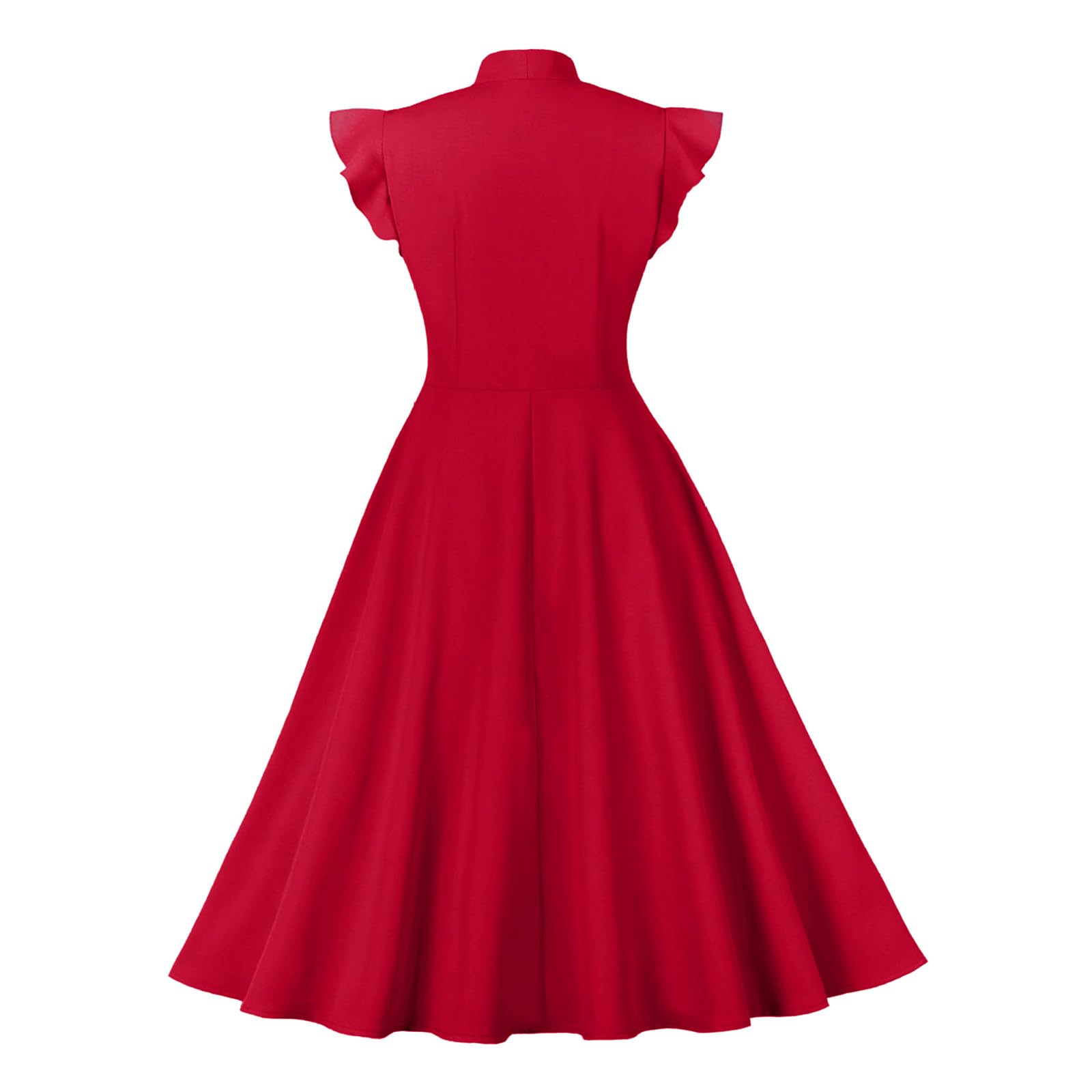 Cocktailkleid Vintage Mesh mit Blumenstickerei für Damen - A-Linie - Cocktailkleid - Cocktailkleid - Abendkleid - Gothic - 50er Jahre Stil - Gothic - Kleid