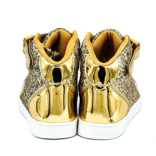 Wooowyet Glitter Shoes Kids High Top Sneakers For Boys Girls Gift Party Birthday Christmas Halloween #TOP4