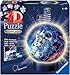 Produktbild Ravensburger 3D Puzzle 11264 - Nachtlicht Puzzle-Ball Astronauten im Weltall - ab 6 Jahren, LED Nachttischlampe mit Klatsch-Schalter