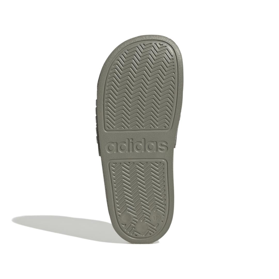 adidas Unisex Adilette Comfort Adj K Scarpa Pista Atletica leggera, Ciottolo Argento Ciottoli Argento Bianco, 27.5 EU