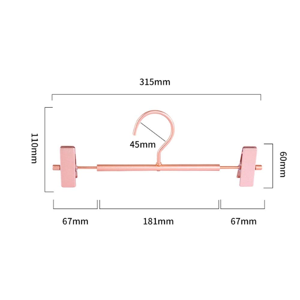 LYGXWJFC Cintres pour Adultes, cintres en métal Robuste pour Jupe et Pantalon, Cintre pour Pantalon avec Support à Clips, Crochet pivotant