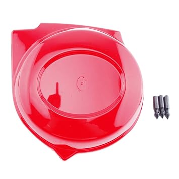 FLAWISH Battery Side Cover ABS Red for Honda Monkey Bike Z50 Z50R 50J