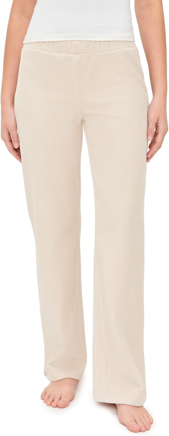 Barefoot Dreams Women's Stretch Corduroy Wide Leg Pants