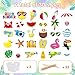 Summer Pool Beach Photo Booth Props 30 Pack Pool, Hawaiian, Beach, Luau Photo Booth Props, Tropical Themed Party with Stick and Glue for Summer/Pool/Tiki/Hawaiian Party Supplies Decor Photobooth Kit