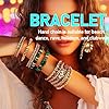 Edary Lot de 6 bracelets boho Étoiles et lune en cristal et pierres précieuses bracelet Doré perles fait à la main chaîne pour femmes et fille #2