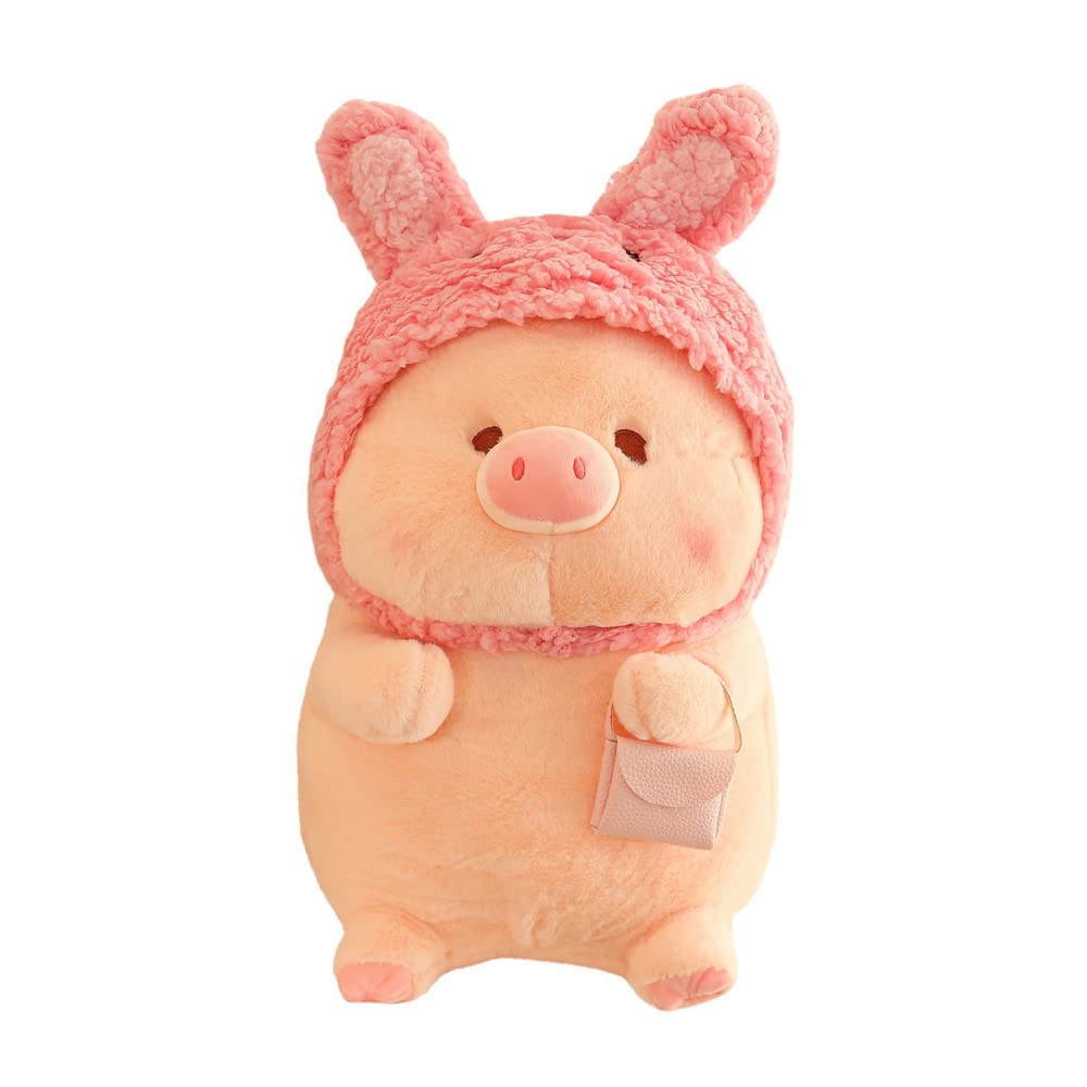 11.8 Inch Pig Plush Pillow Delicate and Lovely Pig Stuffed Animal Simulation Pig Plush Doll Toy for Family,Friends,Girlfriends and Kids