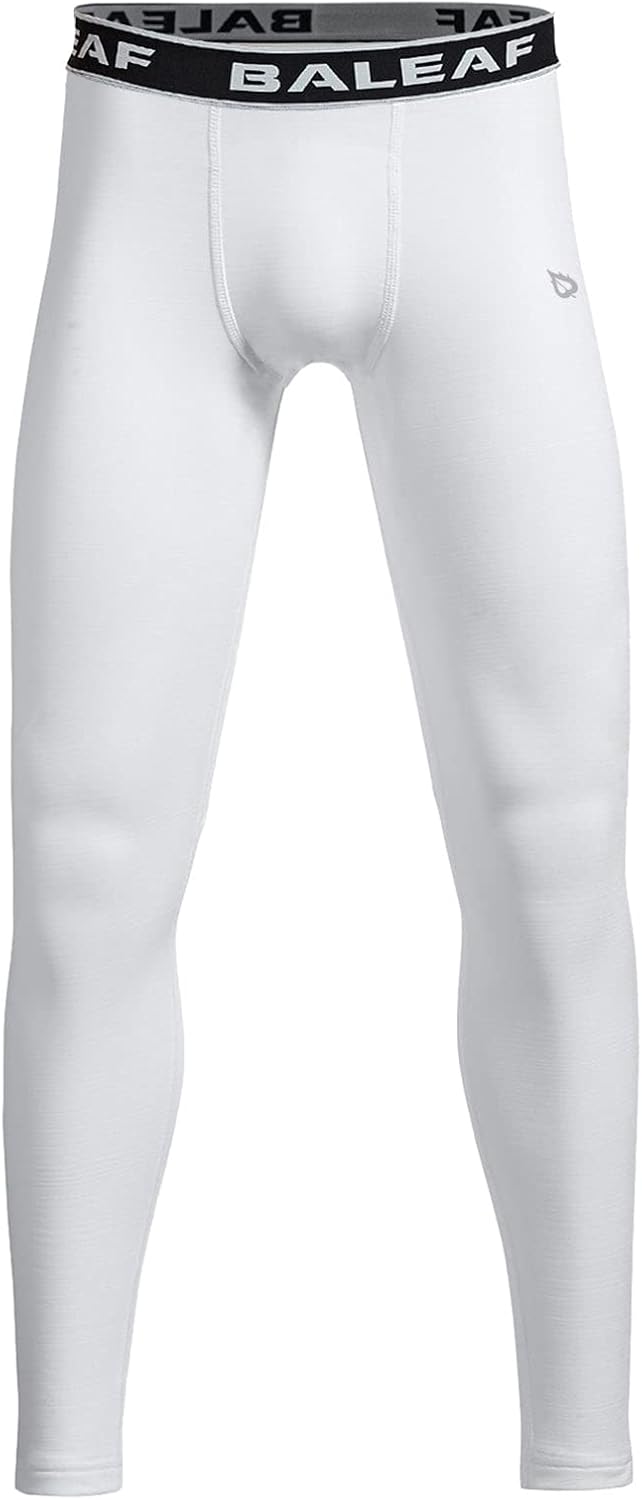 baleaf Boys Fleece Compression Leggings Youth Pants Kids Tights Football Basketball Baseball Sports Cold Weather Gear