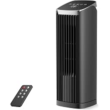PNTCK 13" Tower Fan for Bedroom, Portable Desk Fan with 4 Speeds, 4 Modes