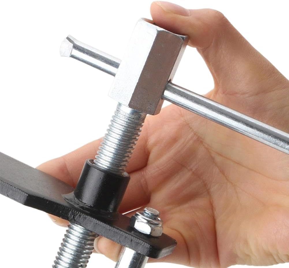 Car Caliper Piston Compressor Installation Adjustable Blackened Steel Spreader Plates T Bar Disc Brake Pad Spreader Tool