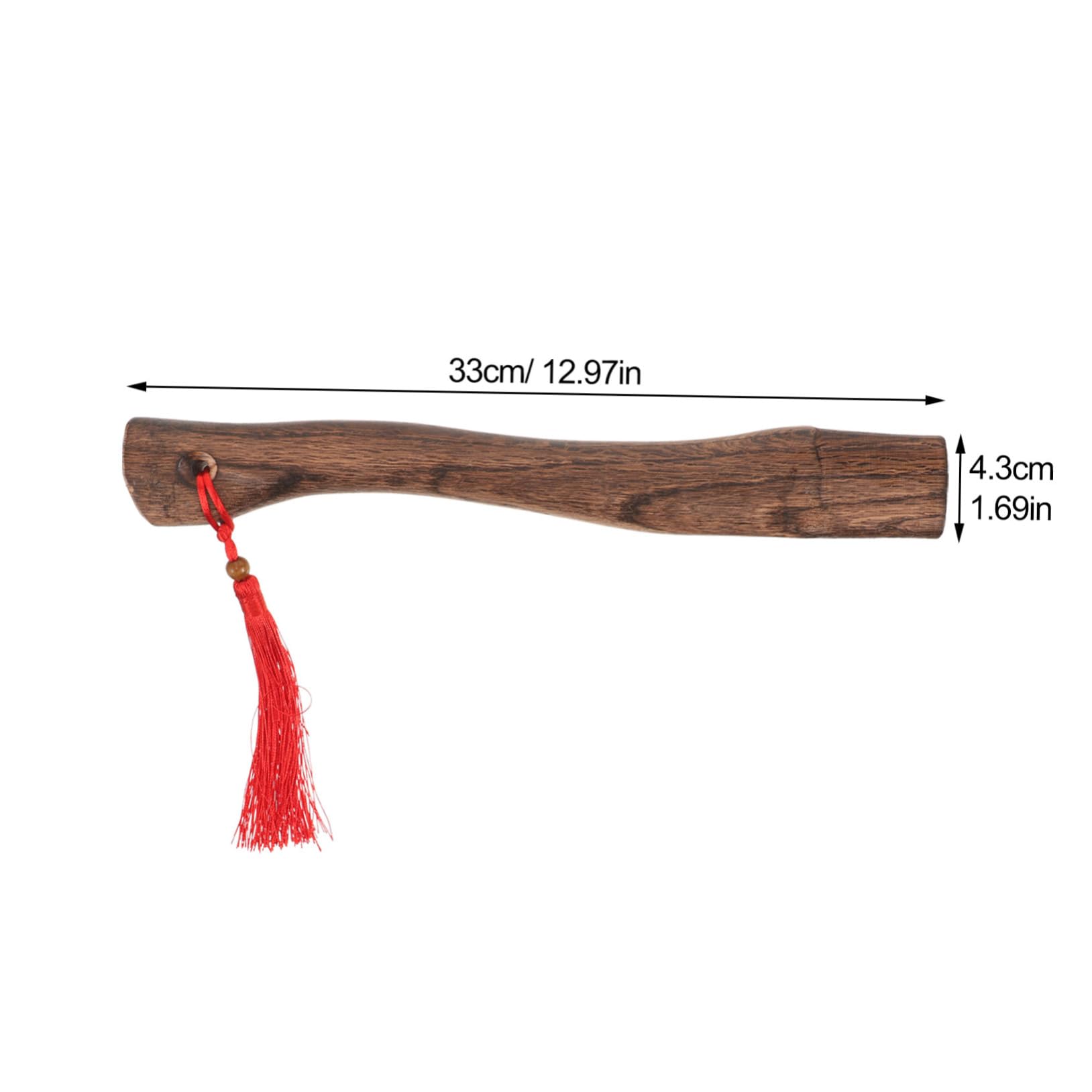 KONTONTY Replacement Wooden Handle for Outdoor Hatchet Ergonomic Design Smooth Surface for Woodworking Camping and More