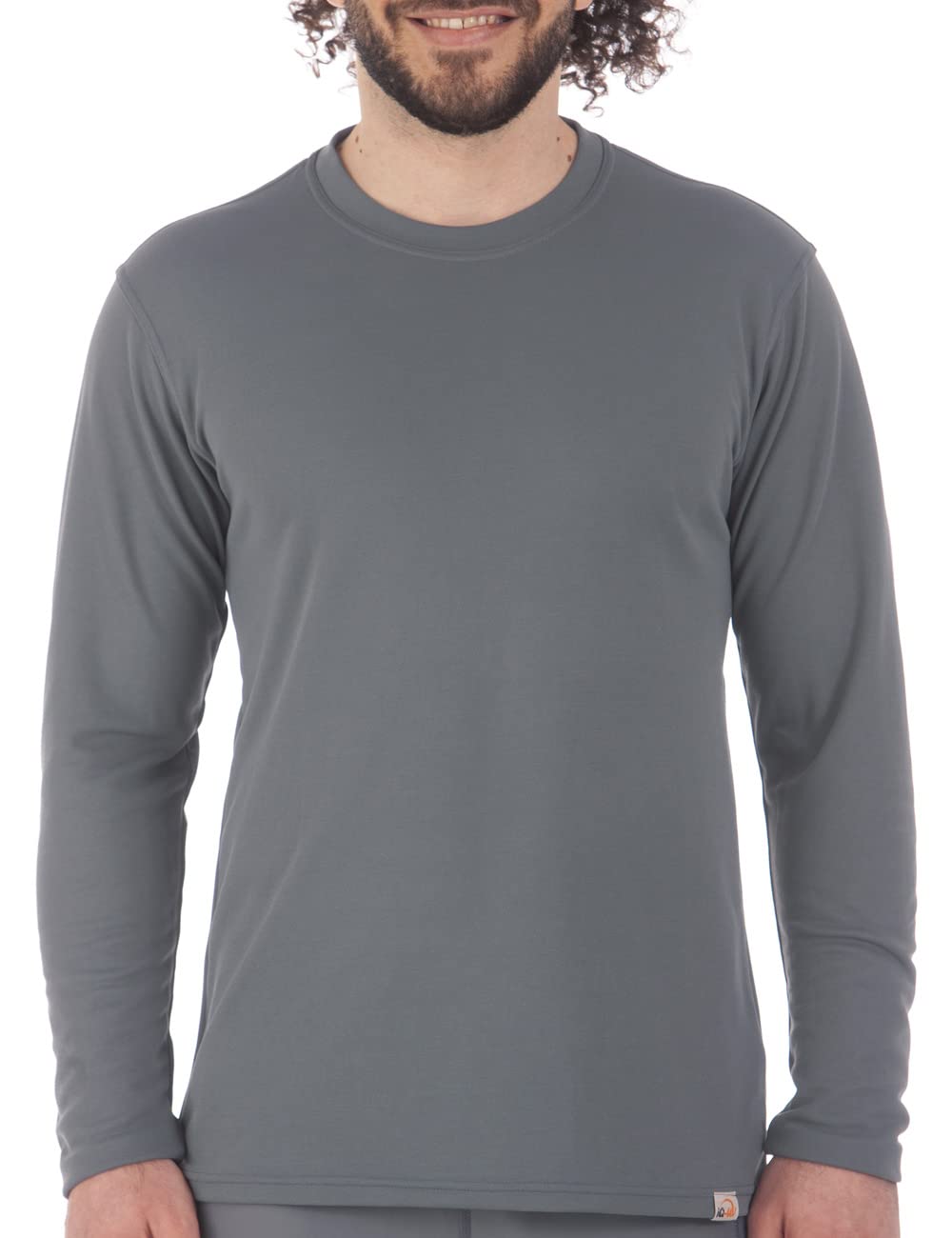 iQ-UV Shirt Herren Langarm Rundhals Dunkelgrau 4XL - Rashguard mit UV