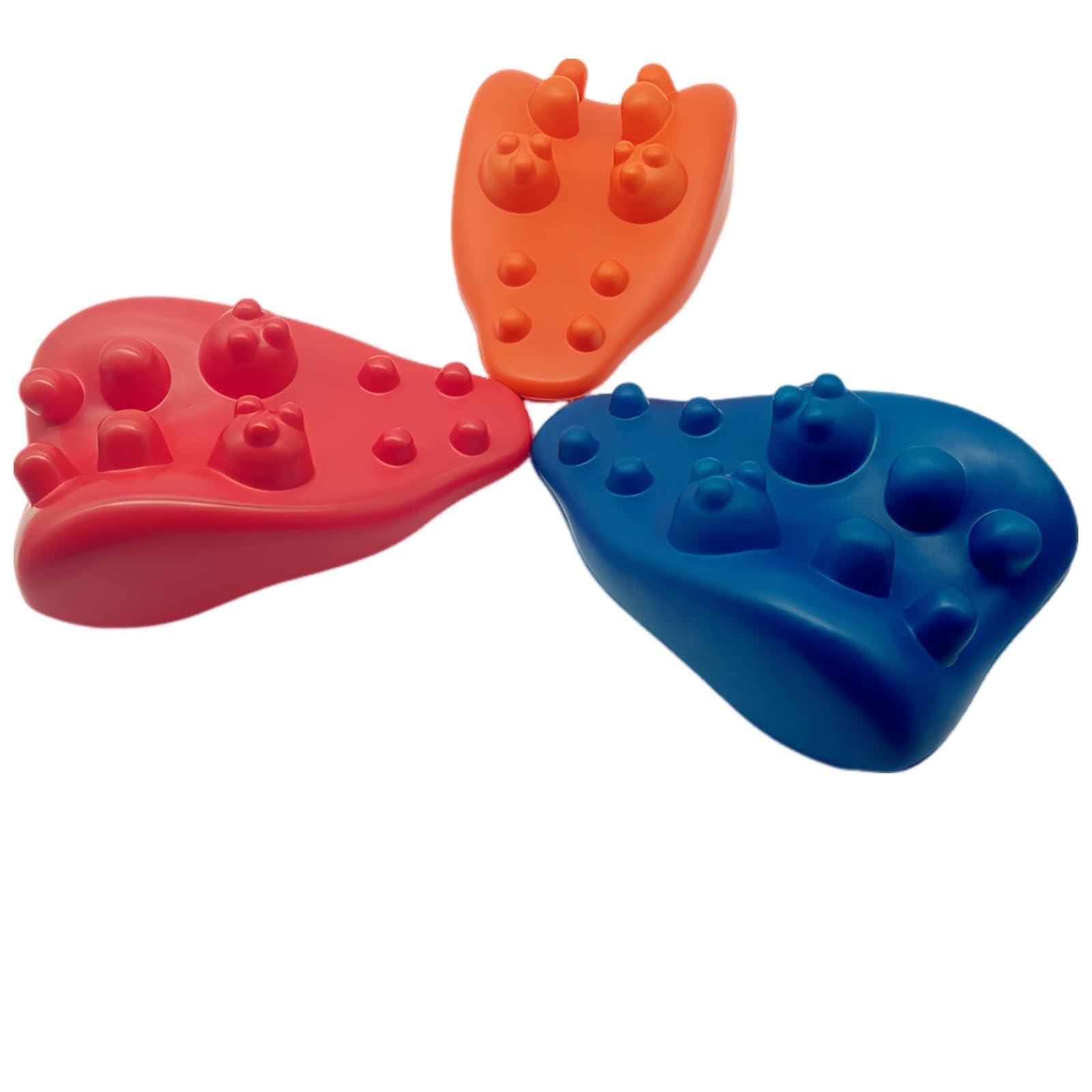 Akupressur-Nackenkissen für Nackenbeschwerden, zervikale Traktionshilfe mit einzigartigem Bogendesign, Multi-Point-Triggerpunkt-Massagekissen, tragbares Komfortkissen, 24,9 x 22,1 x 9,9 cm