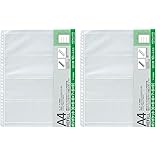 コクヨ(KOKUYO) アルバム フォトファイル A4 フィルム用 6×6・6×7・6×9 片面 ア-M923 (× 2)