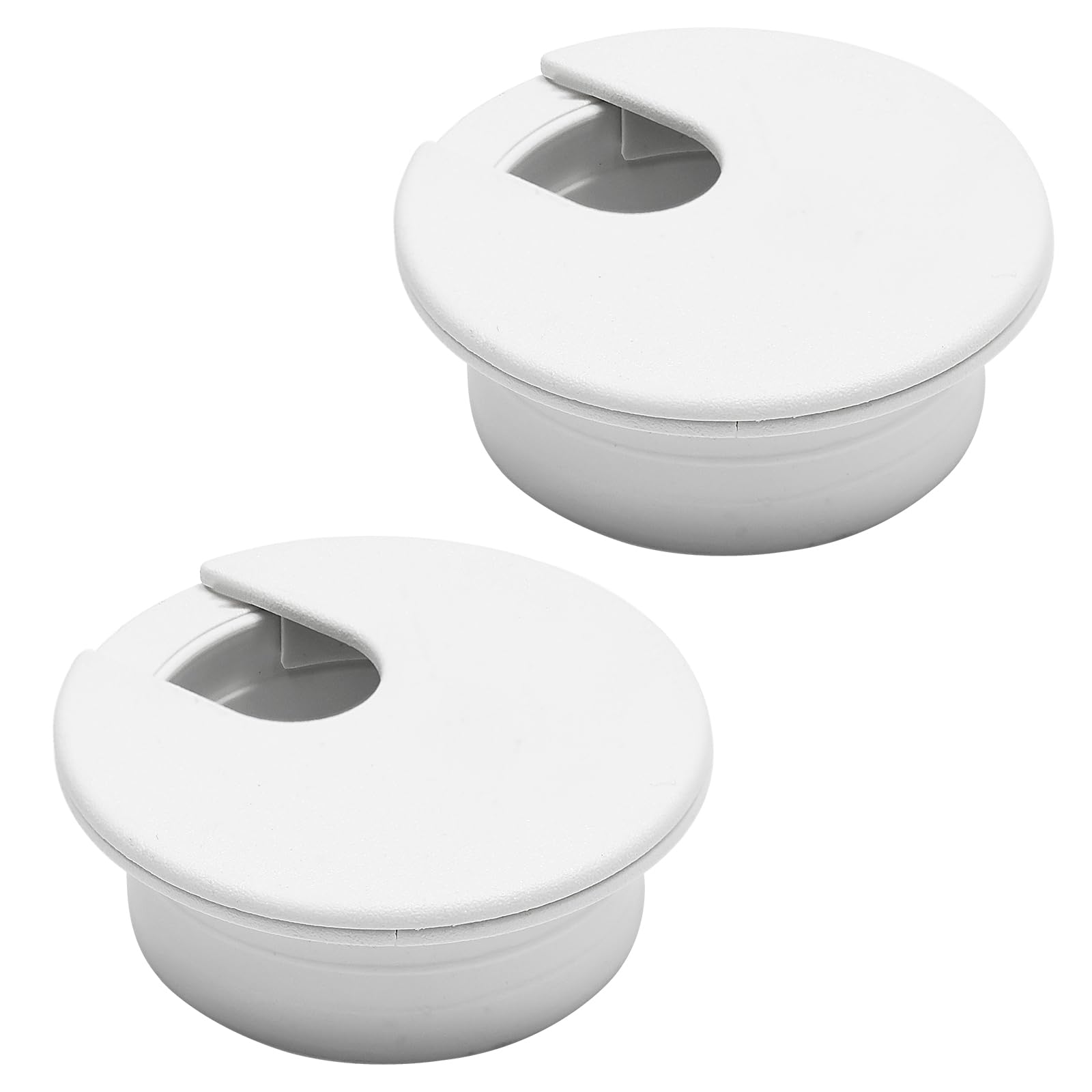 BOPOREAE Desk Grommet 2" (50 mm), Desk Cord Hole Cover, Cable Grommet ABS Plastic, Desk Hole Grommet for Office and Home Table Cable, Detachable Cable