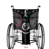 Kakalote Oxygen Backpack Holder Bag for Wheelchair Walker Carrier Portable Oxygen Tank Bag, Black Re