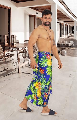 HAPPY BAY Men's Pareo Wrap Bath Beach Swim Sarong2