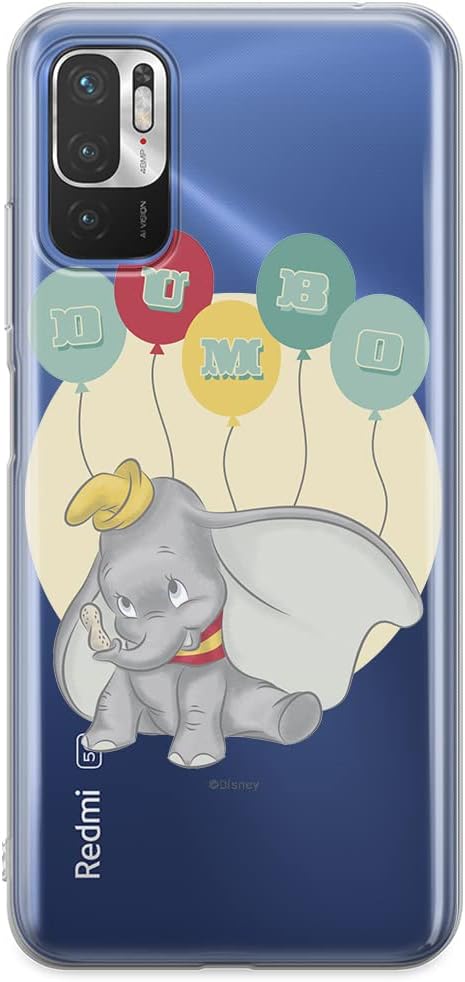 ERT GROUP Mobile Phone case for Xiaomi REDMI Note 10 5G / Poco M3 PRO Original and Officially Licensed Disney Pattern Dumbo 004 adapted to The Shape of The Mobile Phone, Partially Transparent