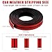BOAOSI 16.4Ft Car Sunroof Seal Car Windshield Seal Strip Universal Windshield Weather Stripping T Shape Windshield Rubber Seal for Roof Sunroof Front Rear Windshield (27mm), Black, MFT002-5M27