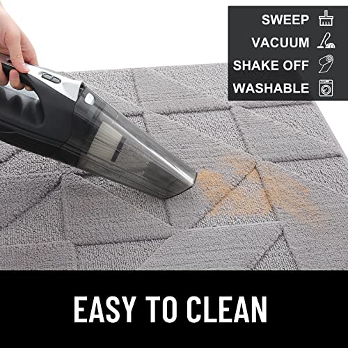 Olanly Door Mats Indoor, Non-Slip, Absorbent, Dirt Resist, Entrance Washable Mat, Low-Profile Inside Entry Doormat For Entryway (24X36 Inches, Grey) #TOP4