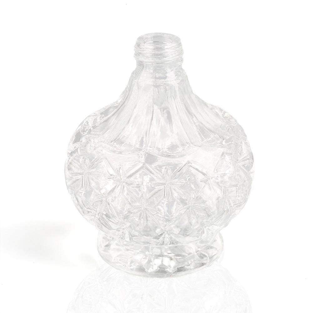 YangLand - 1 botella de perfume de cristal transparente de estilo vintage de 80 ml, con borlas largas, atomizador, recargable, retro, herramienta de maquillaje
