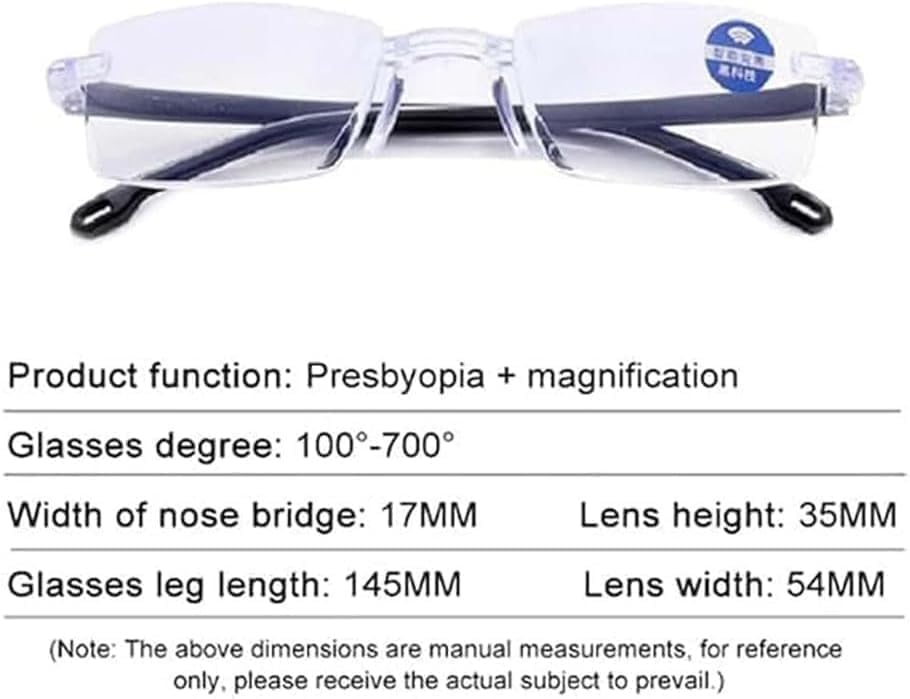 Self Adjusting Glasses,Auto Zoom Auto Focusintelligent Dual Focus Anti Blue Light Presbyopia Reading Glasses Women Men - Image 6