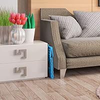 HOUSE DAY Klapphocker faltbar 27 cm, Rutschfester Hocker Klappbar, Hellblau – Ansicht 8