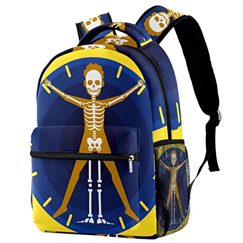 Mochila para portátil bolsas de viaje de esqueleto equipaje de mano unisex