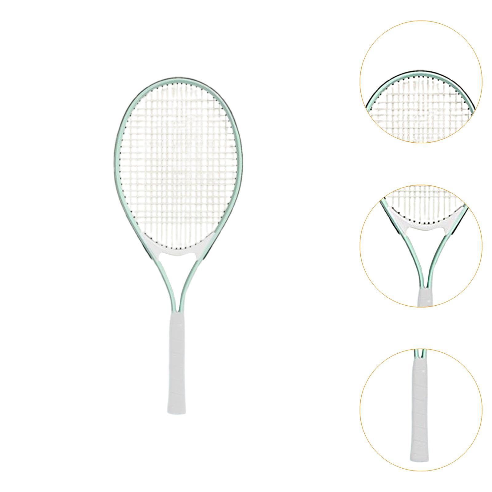 Racchetta da Tennis per Principianti Adulti, Comoda, Portatile, per Il Tempo Libero, L'allenamento, Leggera, per Giochi All'aperto, Esercizi I, Verde