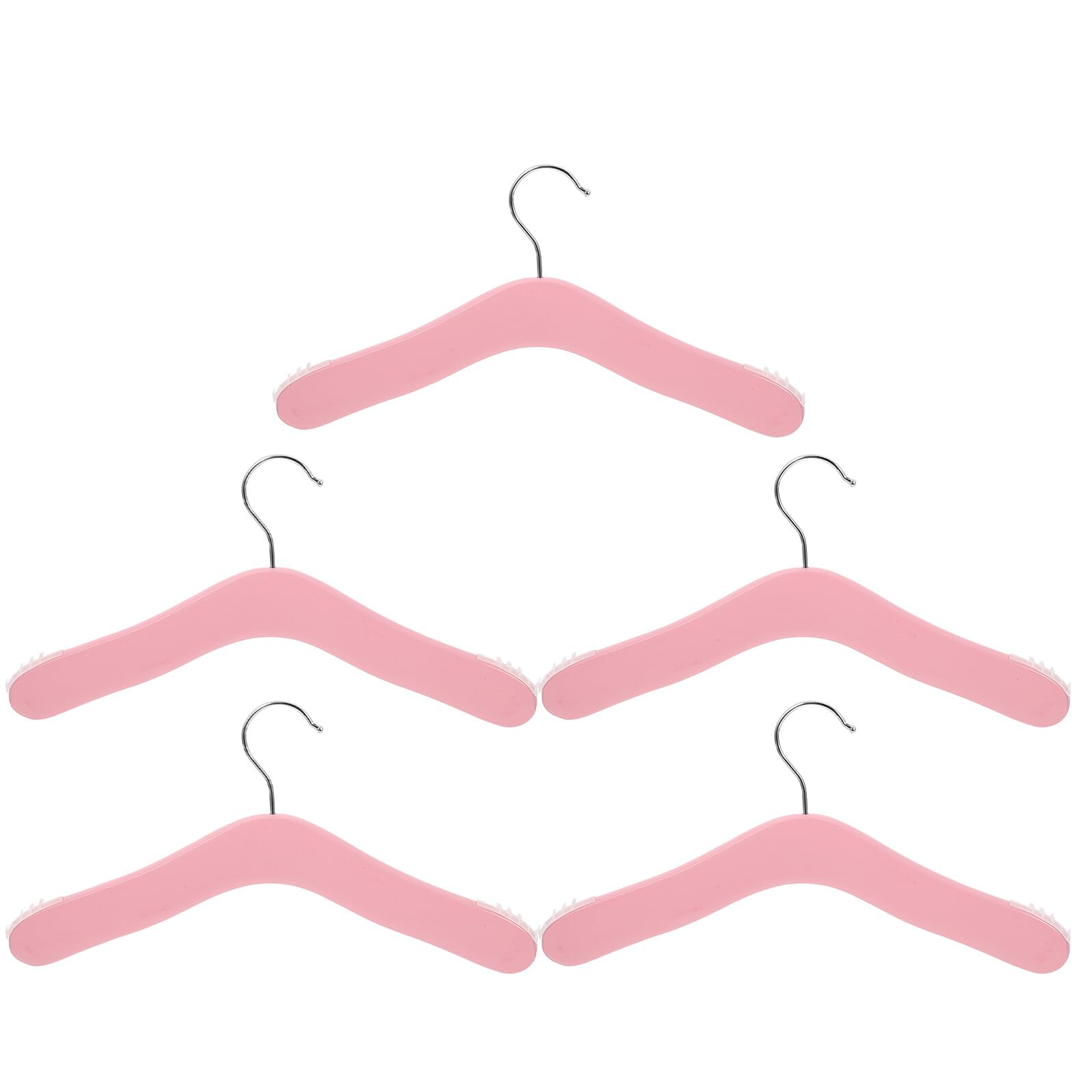 Babykleiderbügel 5 Stück Rosa für Kleinkinder, Kleiner Größe