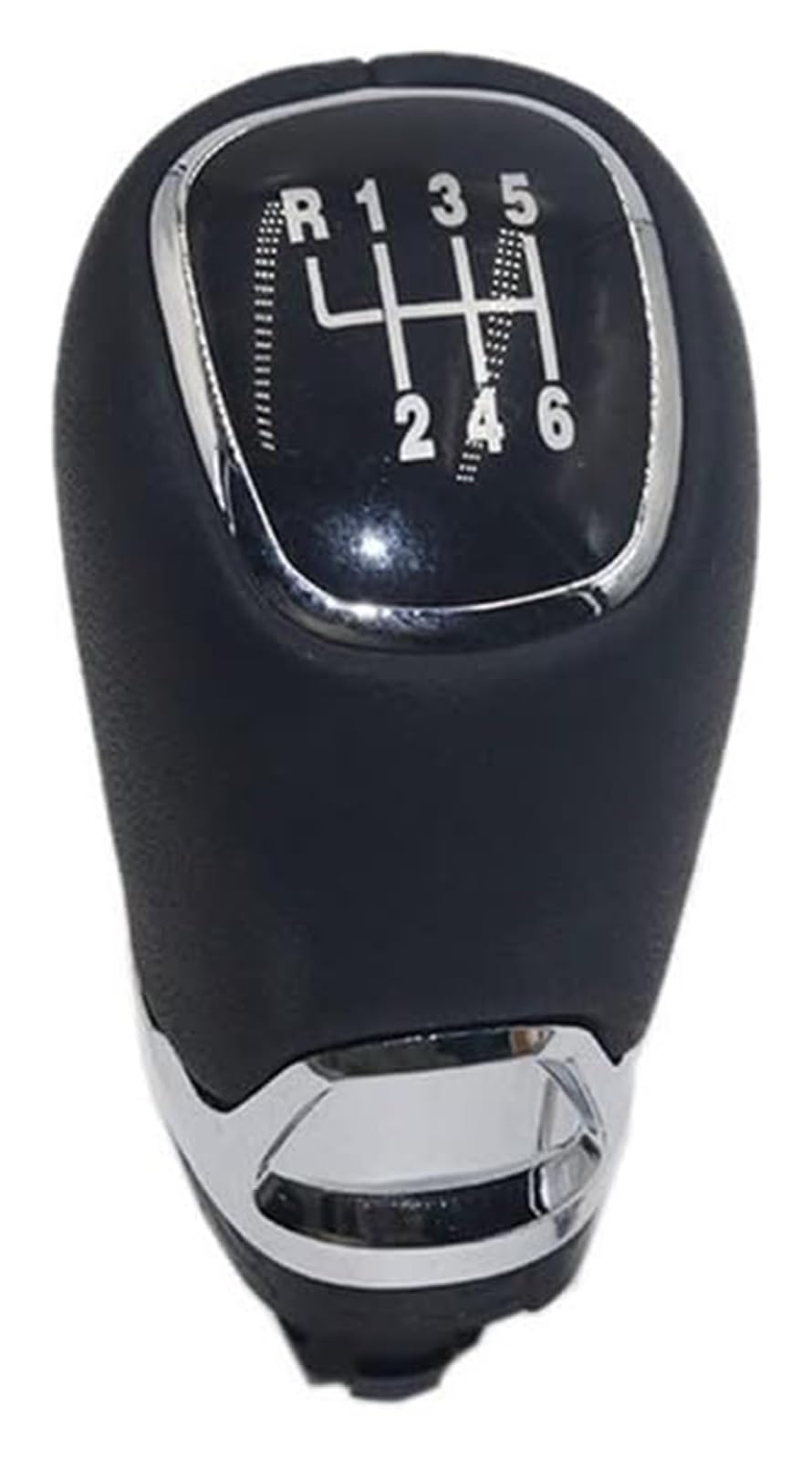 FNCVTM Car Gear Knob for Skoda for Fabia 2 for MK2 for Combi for Scout 2007-2014 Car Gear Shift Knob Silver and Leather Lever Gaiter(6 Speed 1)