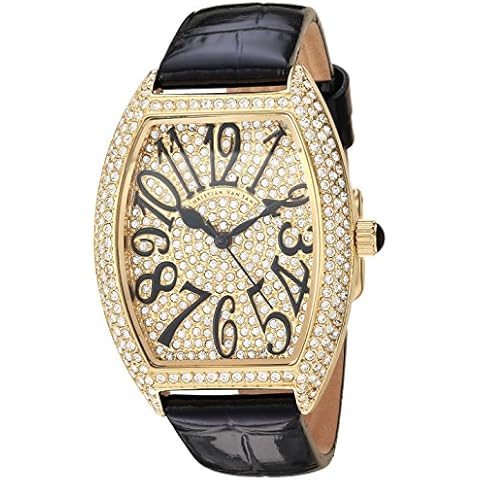 Christian Van Sant Women's CV4820 Elegant Analog Display Quartz Black Watch Cover