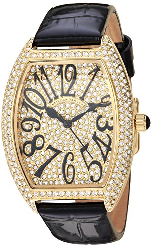 Christian Van Sant Women's CV4820 Elegant Analog Display Quartz Black Watch