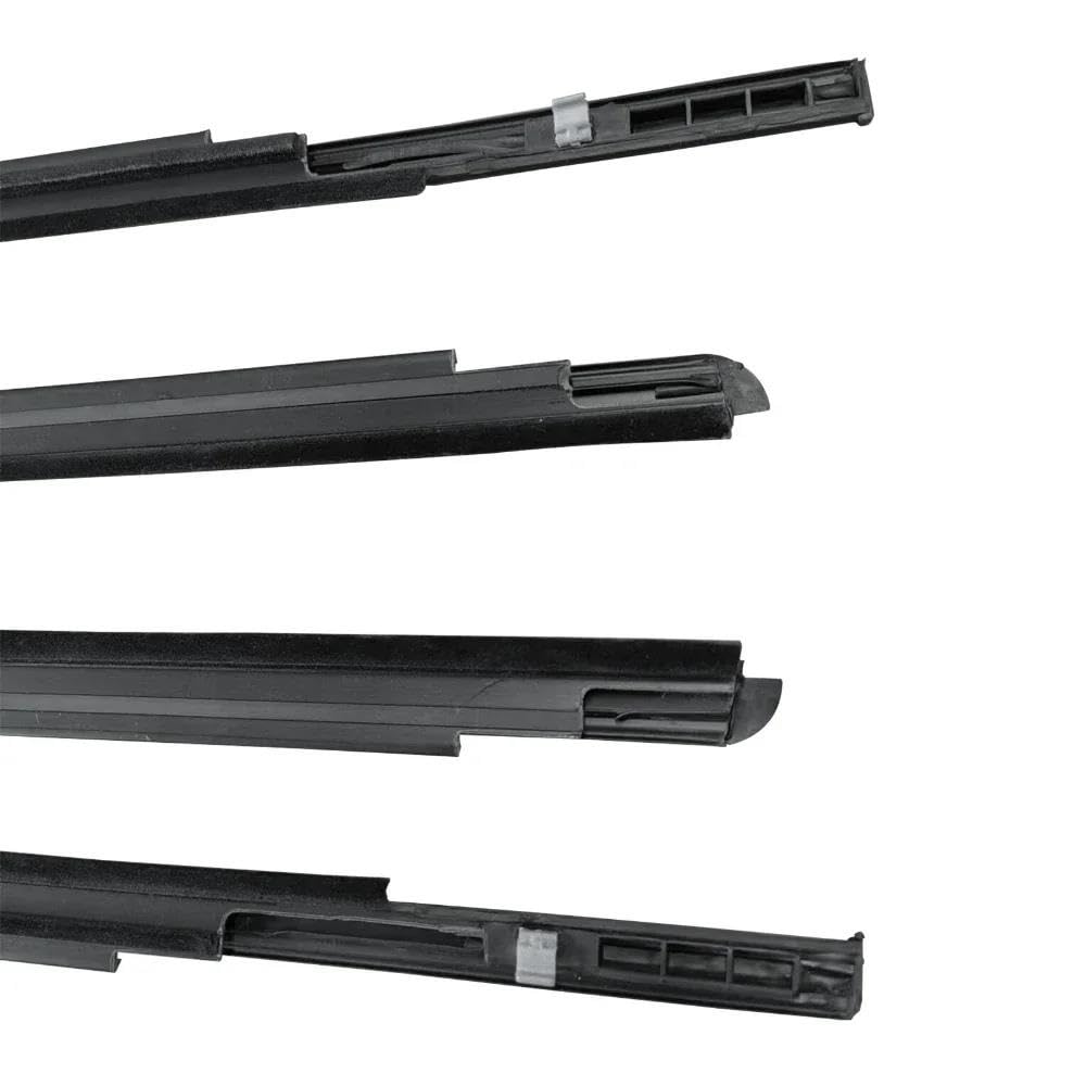 Strisce Protettive per Portiere Auto 4 Pezzi per Finestrini Compatibili con Toyota Yaris Hatchback 2006-2013 (Non per Modelli A 2 Porte) Guarnizioni in Gomma per Vetri Esterni.