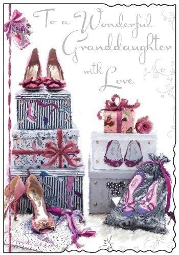 Jonny Javelin Granddaughter Shoes Birthday Card