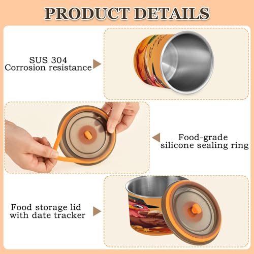 Contenedor Hermético De Acero Inoxidable Para Café 17oz miniatura 4