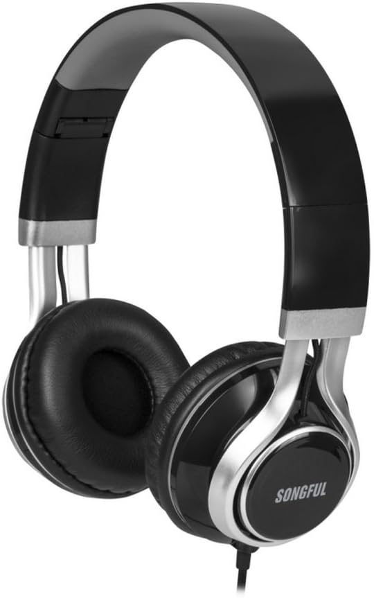 DLAND 2015 New Folding Structure By-wire Stereo 3.5mm Plug Music Headphone Headset with Microphone for Iphone 6 6Plus iPhone 5 5S 5C,Samsung Galaxy S4,note 2 3 , HTC, Android Phones，Smart Phones,Ipod,Ipad,Tablets,mp3,mp4,PSP and Compute/PC (black)